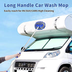 Wontolf 62'' Car Wash Brush Kit with Long Handle, Microfiber Car Wash Mop Mitt, Car Cleaning Detailing Kit, Exterior Interior Car Cleaning Supplies for Cars RV Truck Boat