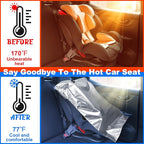 Baby Car Seat Sun Shade Cover,Infant Car Seats Heat Protector,Baby Travel Accessories to Keep Toddler Seats at Cool Temperature,CarSeat Cooler Cover UV Protection from Heat/Sun for Babies Seat