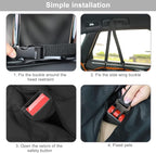 Dog Car Seat Cover for Back Seat with Mesh Window, 600D Heavy Duty Waterproof Hammock, Universal Fit for Cars and SUVs (Standard 56.5"x53")