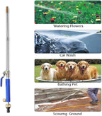 High Pressure Power Washer Wand, Watering Sprayer Cleaning Tool, Hydro Jet Water Hose Nozzle, Wand Lance for Gutter Patio Car Pet Window blue