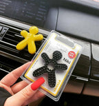 Mr & Mrs For People Car Air Freshener With Refill Niki Blister Vanilla Yellow