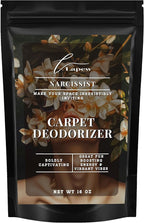 Lapew Narcissist Carpet Deodorizer Powder - Pet Safe Freshener for Vacuuming | Scented Odor Eliminator for Home | 16 oz