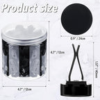 100 Pcs Metal Car Air Vent Clips with Plastic Slot Head Auto Freshener Clips Perfume Clip Replacement Air Conditioner Outlet Clips for Office Home, Black, 40 x 24 mm