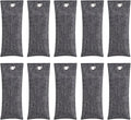 10PCS Activated Bamboo Charcoal Air Purifying Bag, Air Freshener Bag Moisture Absorber for Refrigerator Home Car, Gray