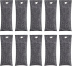 10PCS Activated Bamboo Charcoal Air Purifying Bag, Air Freshener Bag Moisture Absorber for Refrigerator Home Car, Gray