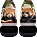 Red Panda Car Front Seat Covers 2 Pcs Cute Nonslip Car Seat Covers Front Seats Only Easy to Install and Clean Cars Accessories Universal Fit for Most Cars,SUVs,Sedans