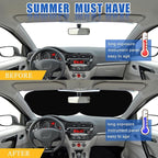Moukeren 2 PCS Windshield Sun Shade for Car Foldable Window Covers for Car Accessories Reflect UV Sun Heat Protector for Universal Cars SUV Truck RV (Skeleton, 31.75 x 28.75 Inch)