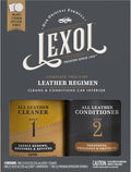 Lexol Leather Conditioner and Cleaner Kit by Lexol, Use on Furniture, Car Interiors, Shoes, Handbags, Includes 2 Application Sponges, Two-Step System, 8 oz Each