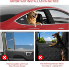 Dog Car Door Protector – 20% Larger Design for Sedans, Family Cars and Small SUVS, 2 Packs Thickened PU Material Waterproof Door Panel Covers, Protects Doors from Dog Scratching