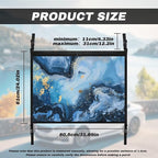 Generic Marble Car Ceiling Cargo Net Pocket,31.69"x24.02" Strengthen Load-Bearing Double-Layer Mesh Car Roof Storage Organizer,Truck SUV Travel Long Road Trip Camping Interior Accessories
