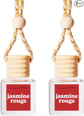 COOLGIRLCANDLES Jasmine Rouge Car Air Hanging Fragrance Oil Diffuser for Essential Oils, Scents Aromatherapy, Long Lasting Car Diffuser Bottle