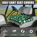 Biyejit Golf Cart Seat Covers with 4 Pockets Golf Cart Seat Towel Blanket Fits 2-Seat Golf Carts, Golf Cart Accessories