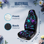 GENANY Acotar Velaris Car Seat Covers Set of 2, Breathable Front Seat Covers for Truck Sedan SUV, Bookish Car Accessories, Bookish Gift for Women Men
