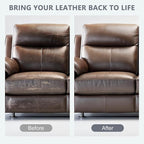 Leather Recoloring Balm & Color Restorer | Black Leather Dye, Paint & Repair Kit for Furniture, Couches, Car Seats, Shoes| Restore Faded & Scratched Surfaces