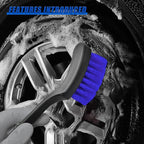 8.3×2.5 Inch Car Wash Brush, Soft Bristle Short Handle Carpet Cleaning Brush, Scrub Brush for Floor Mats, Tires, Automotive Wheel Bushes for Vehicle Interior & Home (Blue)