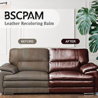 Cream White Leather Recoloring Balm, 12oz Leather Color Restorer for Couches, Leather Repair Kit for Furniture, Leather Dye for Leather Fade, Leather Repair Restore car seat