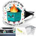 Cute Car Air Freshener Clips Dumpster Fire Car Vent Clips Dumpster Fire Cars Scents Cologne Air Conditioner Clip Auto Vent Interior Decoration Cars Accessories Funny Gifts for Men Women,Friends