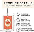 Vintage Boho Witchy Tarot Card Car Air Freshener 4 Pcs, THE EMPEROR EMPRESS FOOL HANGEDMAN Tarot Card Air Freshener Hanging for Cars Books Closet Drawer, Witchy Car Accessories for Women Men