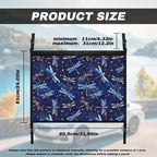 Car Roof Storage Bag Blue Dragonfly Print Car Seat Back Hanging Bag Multi-Purpose Car Bag Storage Box Organizer Pouch Pocket Inner Car Accessories Compatible with Most Vehicles
