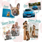 Custom Air Fresheners with Picture - Personalized Air Freshener for Car with Funny Face - Customized Photo Hanging Car Air Freshener - Personalized Cute Deco Gifts for Car Home