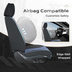 Coverado Car Seat Covers Full Set, Seat Covers for Cars, Front Seat Covers and Back Seat Cover Waterproof Leather Automotive Seat Cover, Universal Car Interior Protectors Cushion for Most Cars