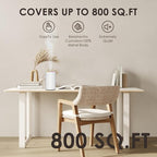 Waterless Essential Oil Diffuser, 7 Colors LED Light, Battery Powered Mini Scent Air Machine, Aromatherapy Mist Diffuser for Home Room Car Office (2452white)