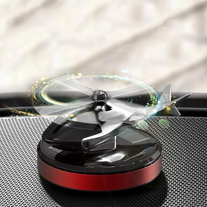 Helicopter Car Air Freshener Rotating Solar Car Freshener Airplane Car Perfume
