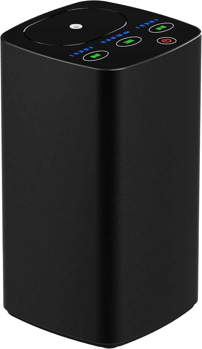 Waterless Car Essential Oil Diffuser, Portable Nebulizer Aromatherapy Diffuser, Mini Scent Air Machine with Timers for Home, Room, Car, Office,Travel