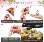 2 Sets Hanging Car Air Freshener and Essential Oil Diffuser, Car Air Freshener Daisy Essential Oil Diffuser Long Lasting Automobile Aromatherapy(White,Pink Champagne)