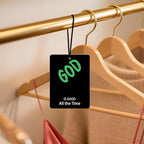 God Is Good Car Air Freshener 4 Pcs, Christian Religious Quote Scented Hanging Decor for Women Men, Vehicles Home Church, Faith Based Mirror Gift