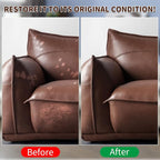 Medium Brown Leather Recoloring Balm,Leather Couch Scratch/Stain Remover,Leather Repair kit for Vinyl Furniture and Car Interior,Leather Dye Paint for Scratched and Faded Leather Couches