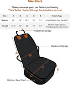 Paw Jamboree Car Front Seat Covers for Dogs Scratch-Proof Pet Car Seat Cover Non-Slip Large Car Seat Protector for Dogs Bucket Seat Cover