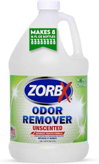 ZORBX Unscented Odor Eliminator Spray 128 Oz, 1 Gallon - Used in Hospitals & Healthcare Facilities - Advanced Trusted Odor Remover Formula - All-Purpose Deodorizer for Dog, Cat, Home, Carpet & Car