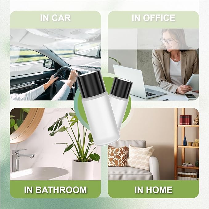 Smart Car Air Freshener Refill, Long Lasting Aroma Replacement, Aromatizante Para Carro Refill, Premium 10ml Perfume Selection, for Your Smart Car Diffuser, Set of 3 (Ocean+Tranquili+Intense Scents)
