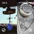 Car Air Freshener Hanging, Car Fresheners Long Lasting for Men & Women, Refillable Essential Oil Diffuser with 7 Beads + 14 Refills, 40-50 Days Scent for Home, Office, Bathroom - Ocean