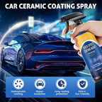 Advanced Car Quick-acting Coating Agent Spray, Upgrade Car Coating Spray, Quick Effect Coating Agent, Quickly Coat Car Wax, Polish Sprays Waterless Wash Wax, Oil Film Emulsion Glass Cleaner (3Pcs)
