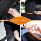 iBuddy Back Seat Cover for Tesla Model Y/3 with 2 PCS Door Protector Easy to Install Rear Seat Protector for Kids/Dogs Protects Car Seat from Messes No Chemical Smell Bench Seat Cover for Model Y/3