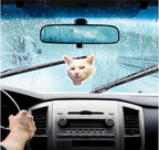 Rawan 4 Pack Cat Air Freshener - Funny Cat Decor for Women, Men & Kids - Hanging Fresheners for Car & Home
