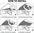 Pink Strawberry Windshield Sunshade for Car SUV Truck Foldable Uv Ray Reflector Front Window Sun Shade Visor Shield Cover -59" X 31"