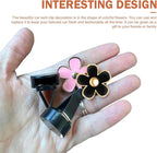 6PCS Car Air Vent Clip, Cute Daisy Air Conditioning Outlet Clip, Car Flower Air Freshener Clip, Auto Interior Decor Accessories for Women and Girls (Rose red-Pink-Black, 6PCS)