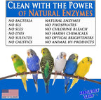 Absolutely Clean Amazing Bird Cage Cleaner and Deodorizer - Just Spray/Wipe - Safely & Easily Removes Bird Messes Quickly and Easily - Made in the US - Fragrance Free (32oz 2pack)