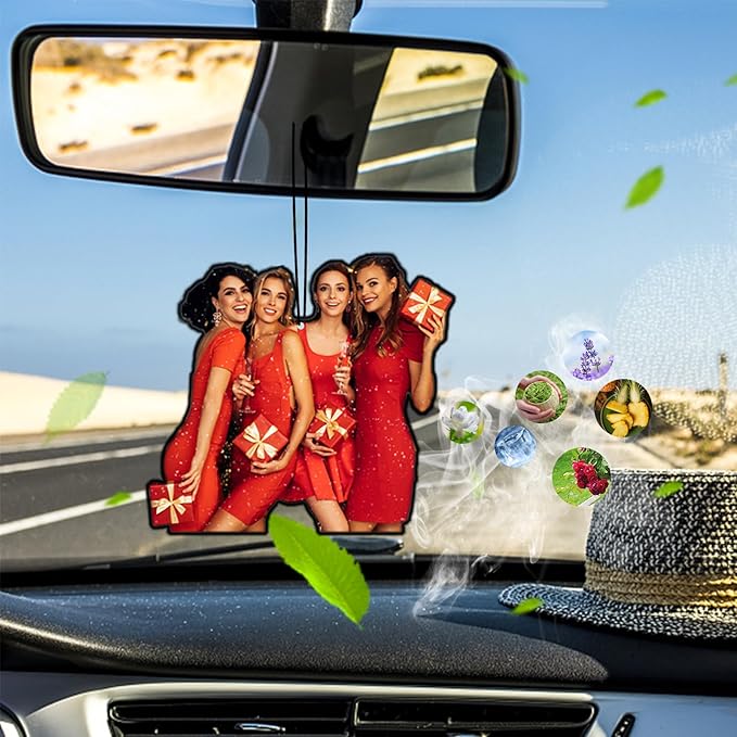 Custom Car Air Freshener with Picture Logo Personalized Bulk Air Fresheners for Car Wardrobe Bathroom Hanging Decoration (Entire Body)