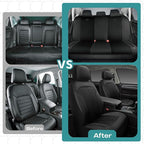 Skechers Car Seat Covers,GOGA Mat Oxford Cloth Seat Covers,Waterproof Car Seat Covers Full Sets,Automotive Universal Fit Seat Cover for Most Cars, Suvs, Trucks,Black