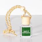 COOLGIRLCANDLES Apple & Mahogany Car Hanging Fragrance Oil Air Freshener for Essential Oils, Long Lasting Scents Aromatherapy Automobile Diffuser Bottle