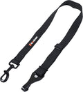 4Knines Dog Seat Belt Tether – Heavy-Duty Dog Car Safety Harness Attachment – Adjustable Pet Travel Restraint for Vehicle Anchor System – Universal Fit for Secure, Comfortable Car Rides, Black