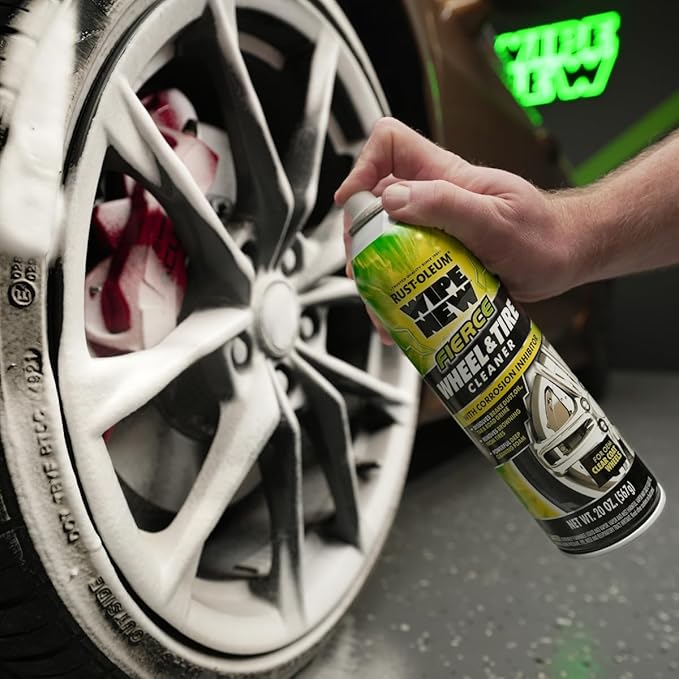 Wipe New Rust-Oleum 372668-6PK Fierce Wheel & Tire Cleaner, 20 oz, (Pack of 6)