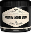 URBAN FOREST Leather Care Conditioner incl. natural Beeswax & Avocado Oil 16.9 fl oz, Heavy Duty Scratch Repair Balm - Preservative for Dry Cracked Furniture, Car Seats, Saddles, Boots Made in Germany