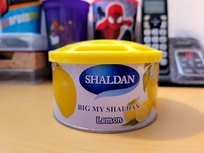Air Freshener 2-Can Big My Shaldan Lemon Scent Gel, Strong Strength Freshener for Large Cars
