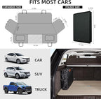 YJGF Back Seat Extender,Dog Seat Cover for Back Seat,Hard Bottom Car Seat Cover for Dogs,Dog Hammock for Car,Back Seat Pet Cover for Dogs(Black,for Car/SUV/Small Truck)