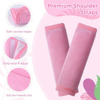 Car Seat Potty Training Protector, 2 Pack Waterproof Piddle Pad Carseat for Baby Toddlers, Leak-Proof Car Seat Liner with Non-Slip & 2 Strap Covers, Machine Washable - Pink